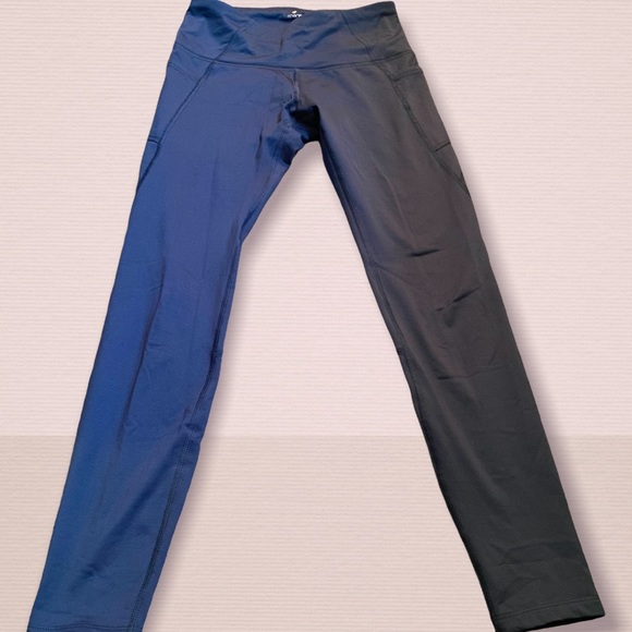 Blue leggings with pockets - Picture 1 of 8